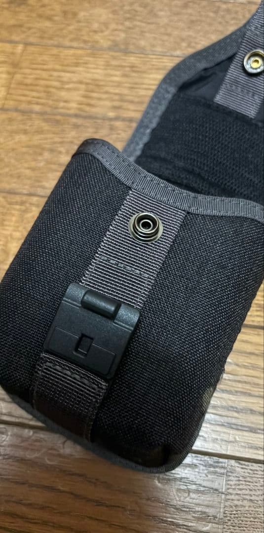 BRIEFING スコープボックスポーチ ブラック×迷彩