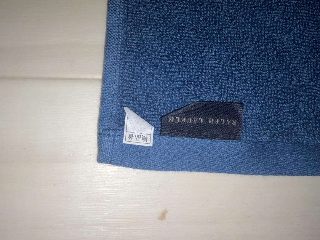 RALPH LAUREN フェイスタオル 7枚組 ブルー系 34×85cm 新品