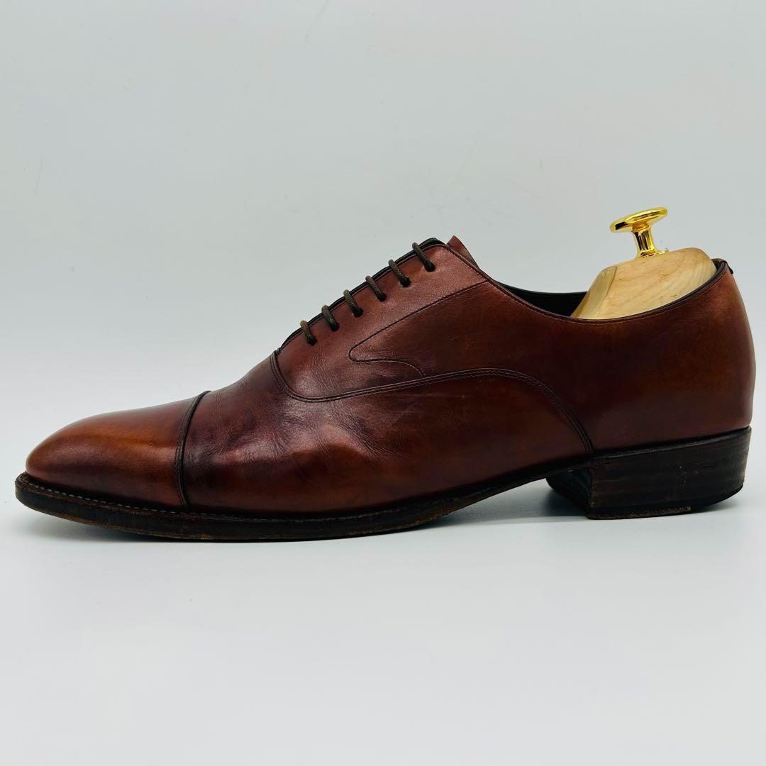 SHETLANDFOX ブライトン ストレートチップ US7 ブラウン 内羽根