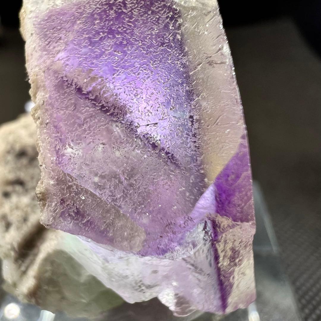 可愛い‼︎ ヤオガンシャン　パープルグラデーションフローライト　可愛い‼︎（2回目）