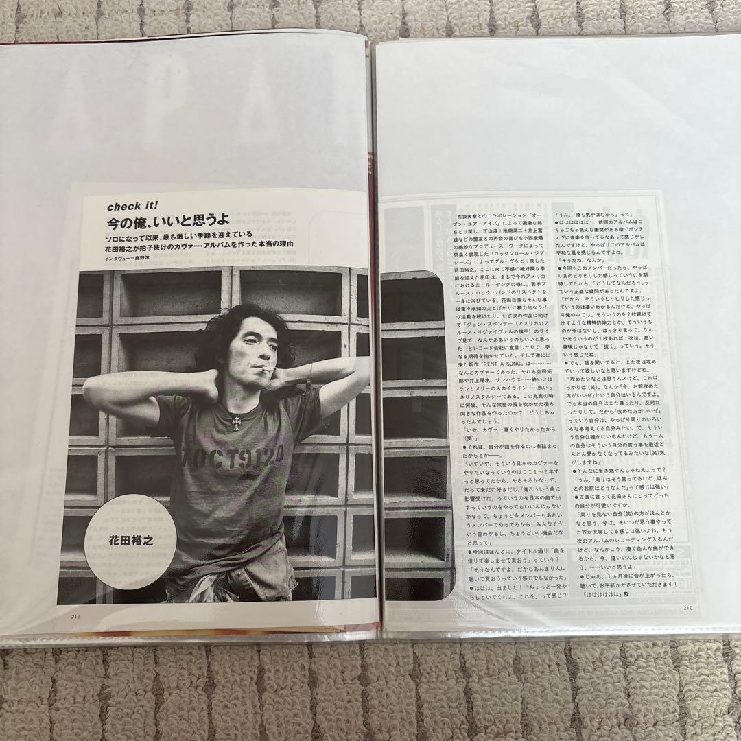 花田裕之 切り抜き クリアファイル　４０Ｐ　１冊