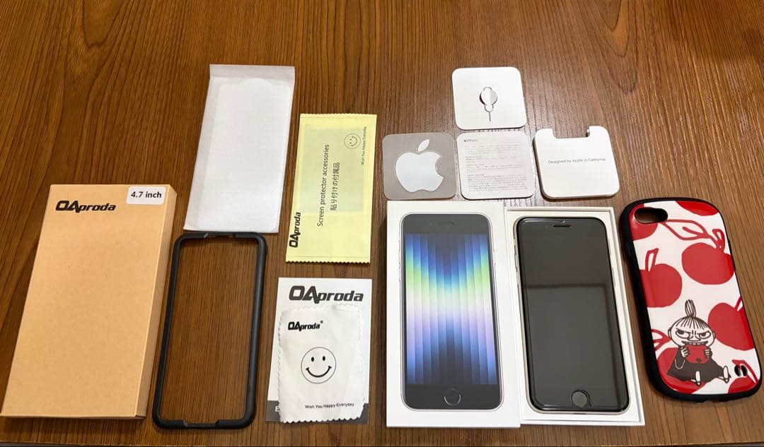 iPhone SE3 スターライト 64GB iFaceミー 未使用フィルム付