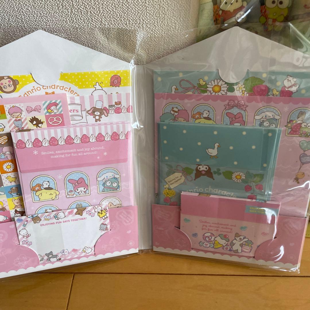 新品　サンリオ　キャラクターズ　レア　オールスター　レターセット　クリアファイル