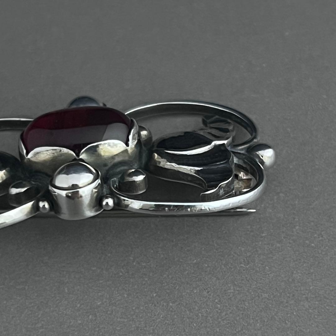 【希少】ジョージ ジェンセン ブローチ #236A アンバー ヴィンテージ