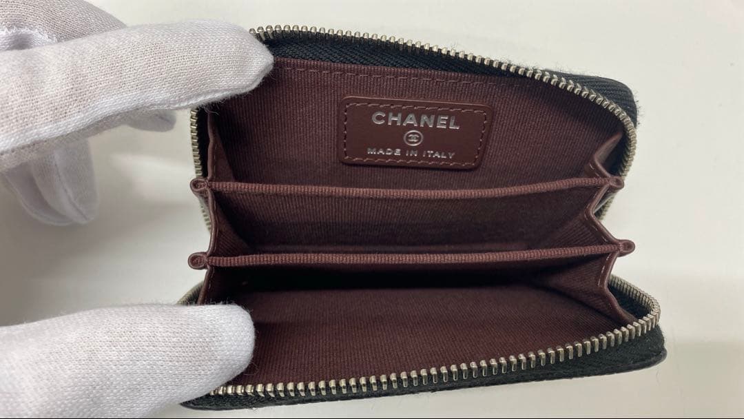 T*P様 超美品未使用✨CHANEL キャビアスキン ブラック レザー ケ