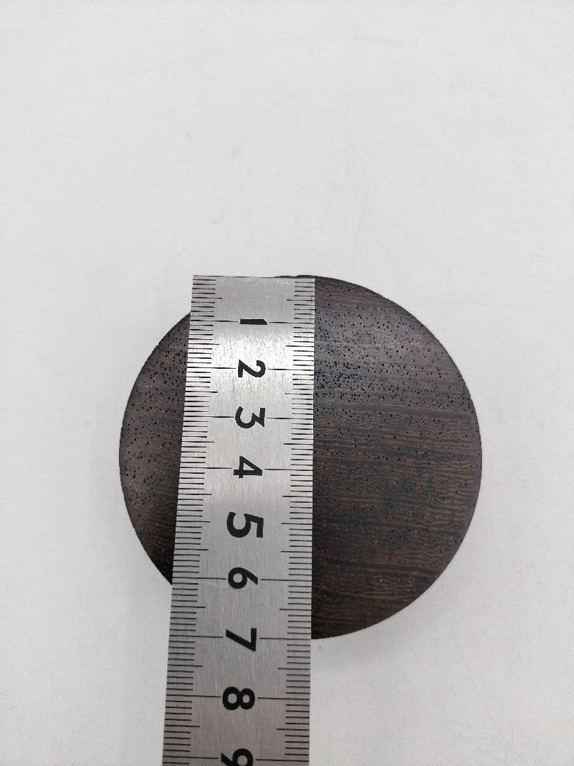 c750【新品・未使用品】 香合 鉄刀木 福田芳朗 山中 木箱 茶道具