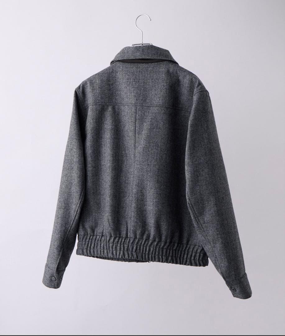 CLEL ウールブレンドヘリンボーンツイードファイヤーマンブルゾン　M 新品