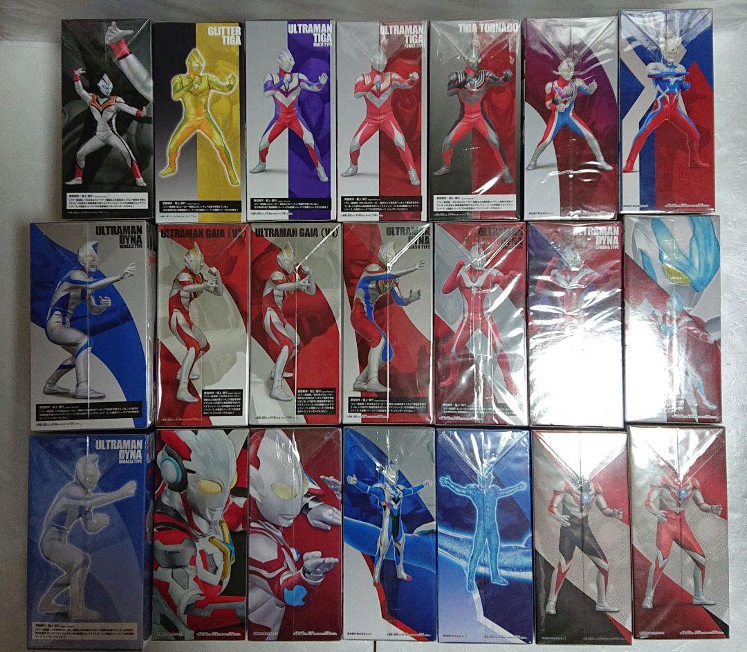 英雄勇像ウルトラマン ダイナ、ガイア、ティガetc.２１体セット
