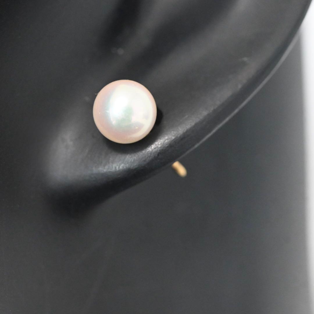 【最高峰】ミキモト　オーロラ　花珠級　ピアス　K18 アコヤ　パール　本真珠