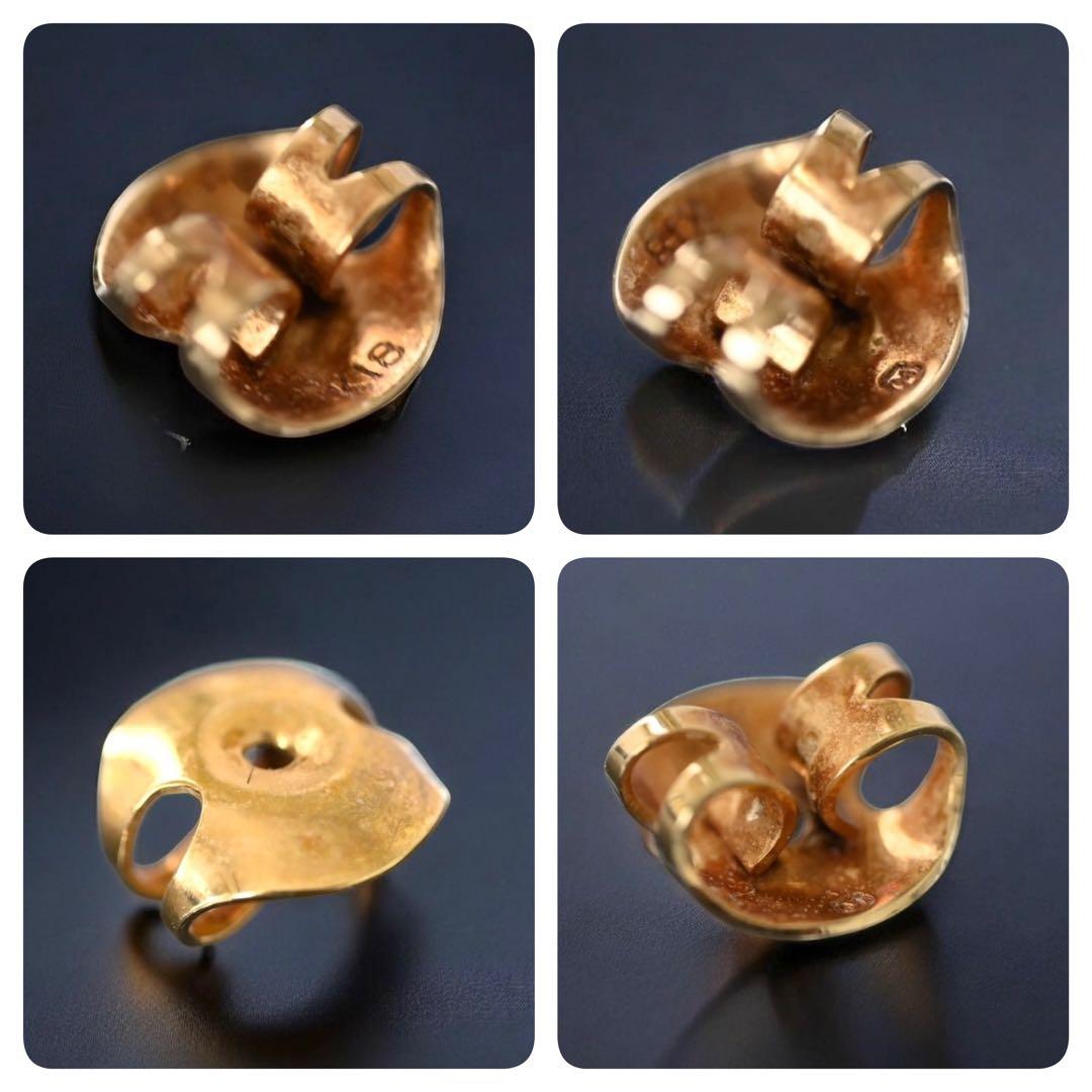 【最高峰】ミキモト　オーロラ　花珠級　ピアス　K18 アコヤ　パール　本真珠