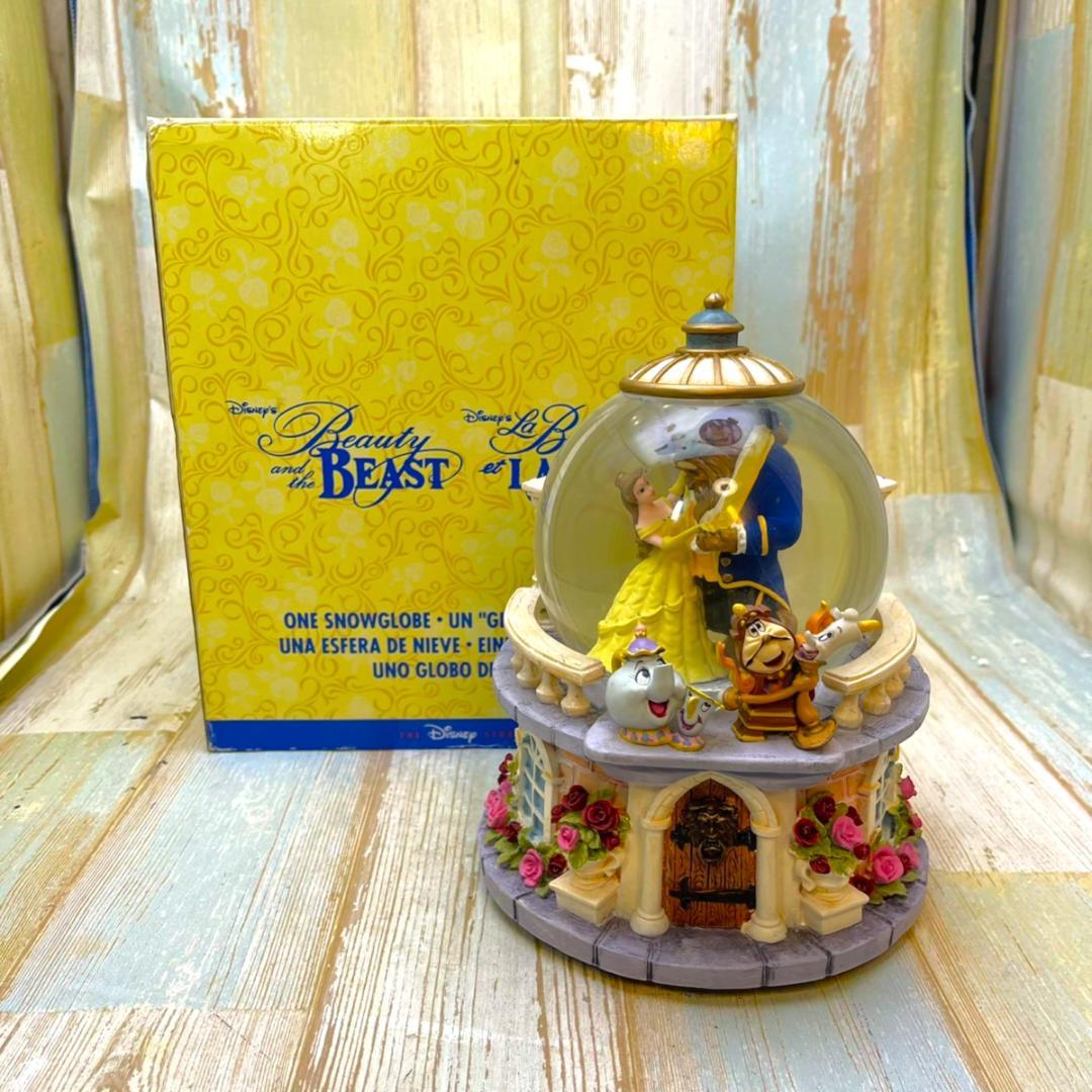 美女と野獣 ベル ルミエール スノーグローブ スノードーム オルゴール