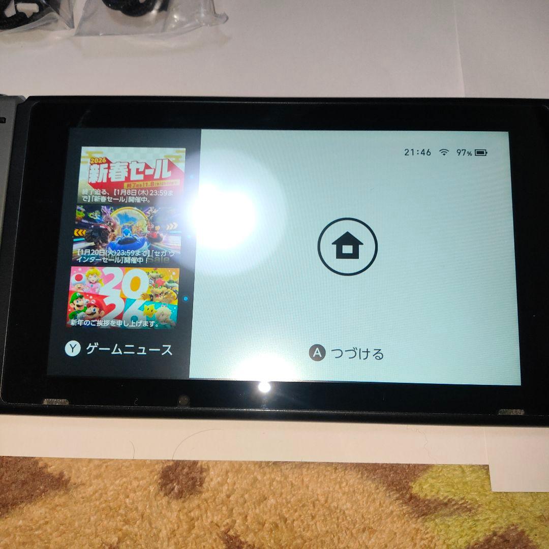 Nintendo Switch 本体 バッテリー強化品グレー