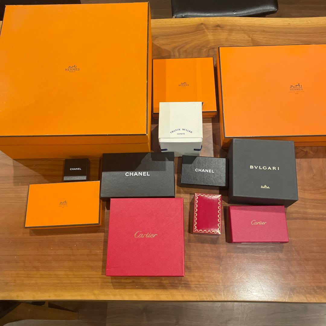 HERMES、CHANEL、Cartier、フランクミューラーBVLGARI