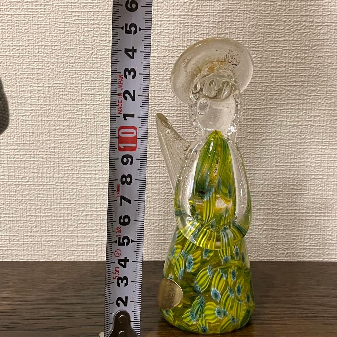ベネチアングラス　天使　ミルフィオリ　Murano