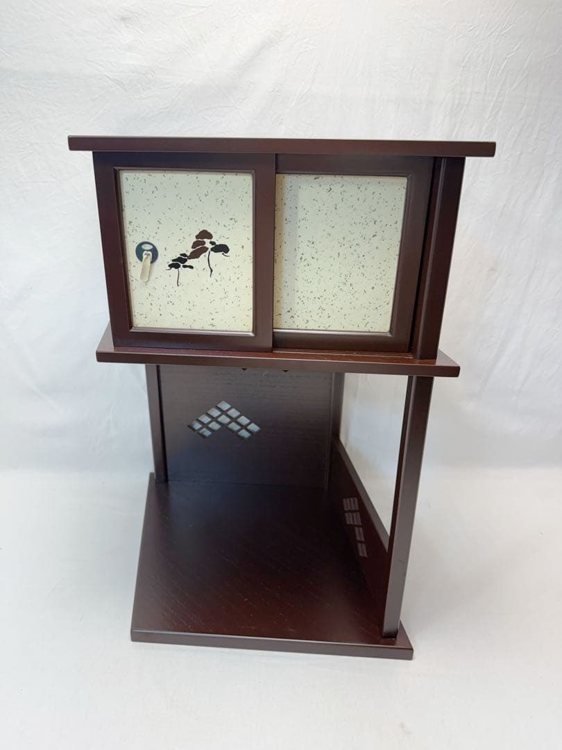 未使用 茶道具 淡々斎好み 徒然棚 溜塗 組立式 元箱