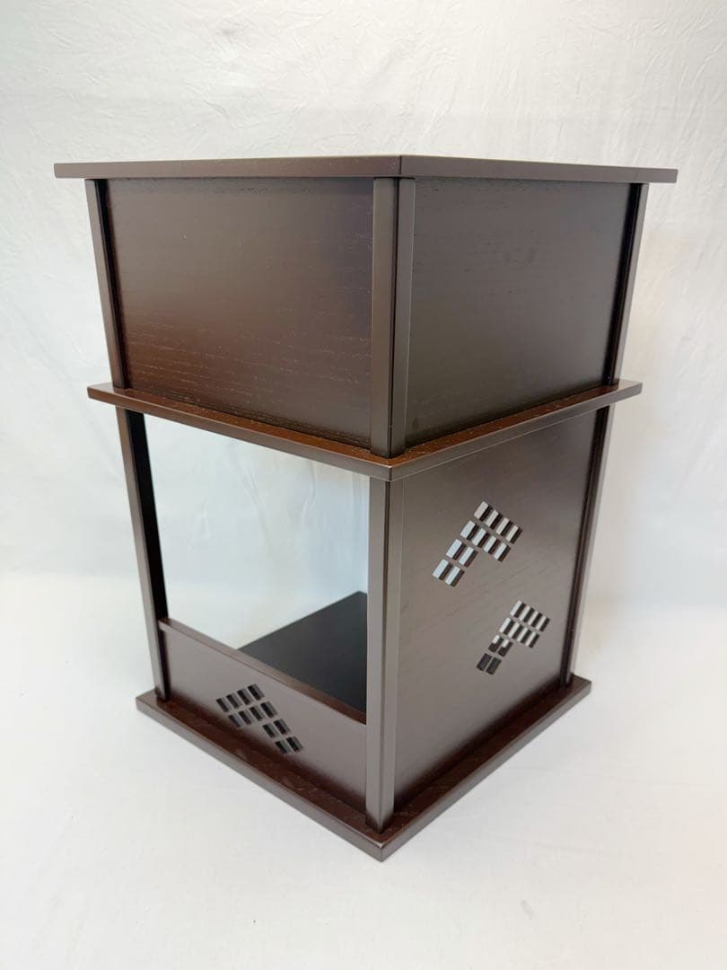 未使用 茶道具 淡々斎好み 徒然棚 溜塗 組立式 元箱