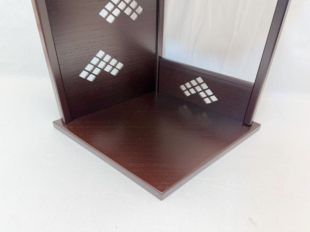 未使用 茶道具 淡々斎好み 徒然棚 溜塗 組立式 元箱