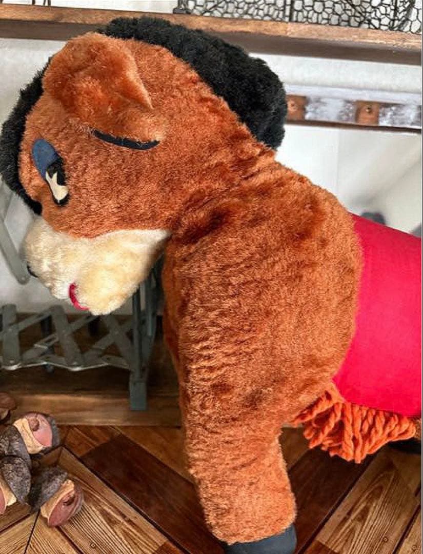 アメリカン雑貨 used レトロなロバのぬいぐるみ