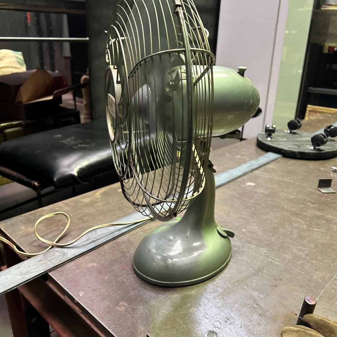 三菱 鉄製 扇風機 アンティーク 箱付き レトロ ビンテージ インテリア 76