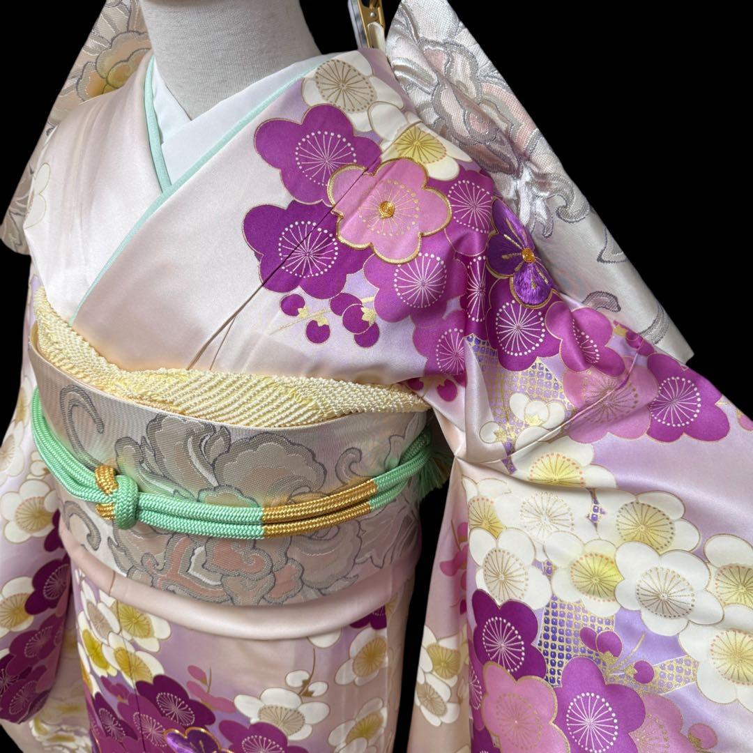 振袖フルセット　やまと誂製　正絹長襦袢　梅柄　❤︎可愛い❤︎　155〜165