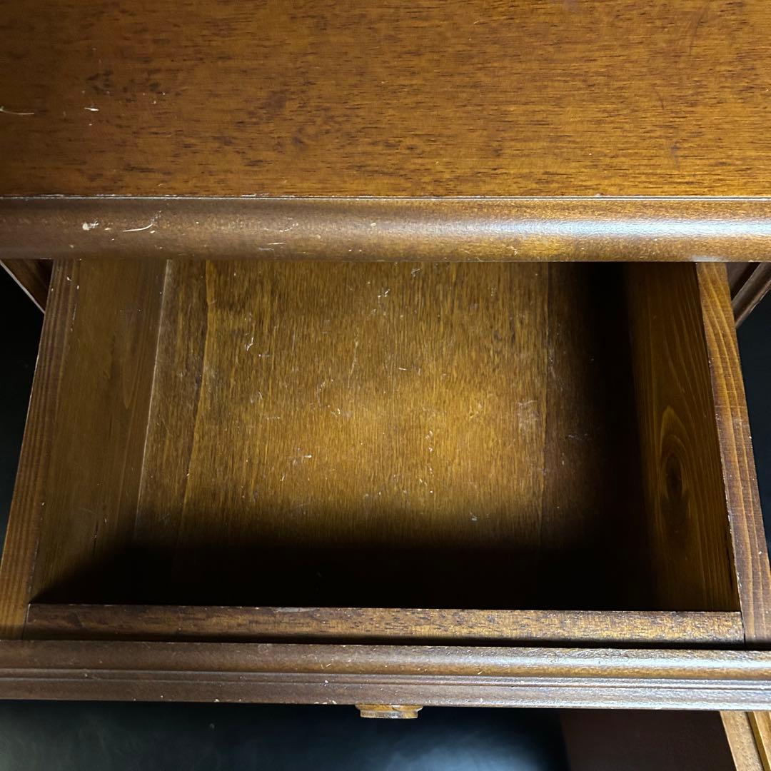 イタリア　象嵌細工　アンティーク　電話台　花台　サイドチェスト　ヴィンテージ家具