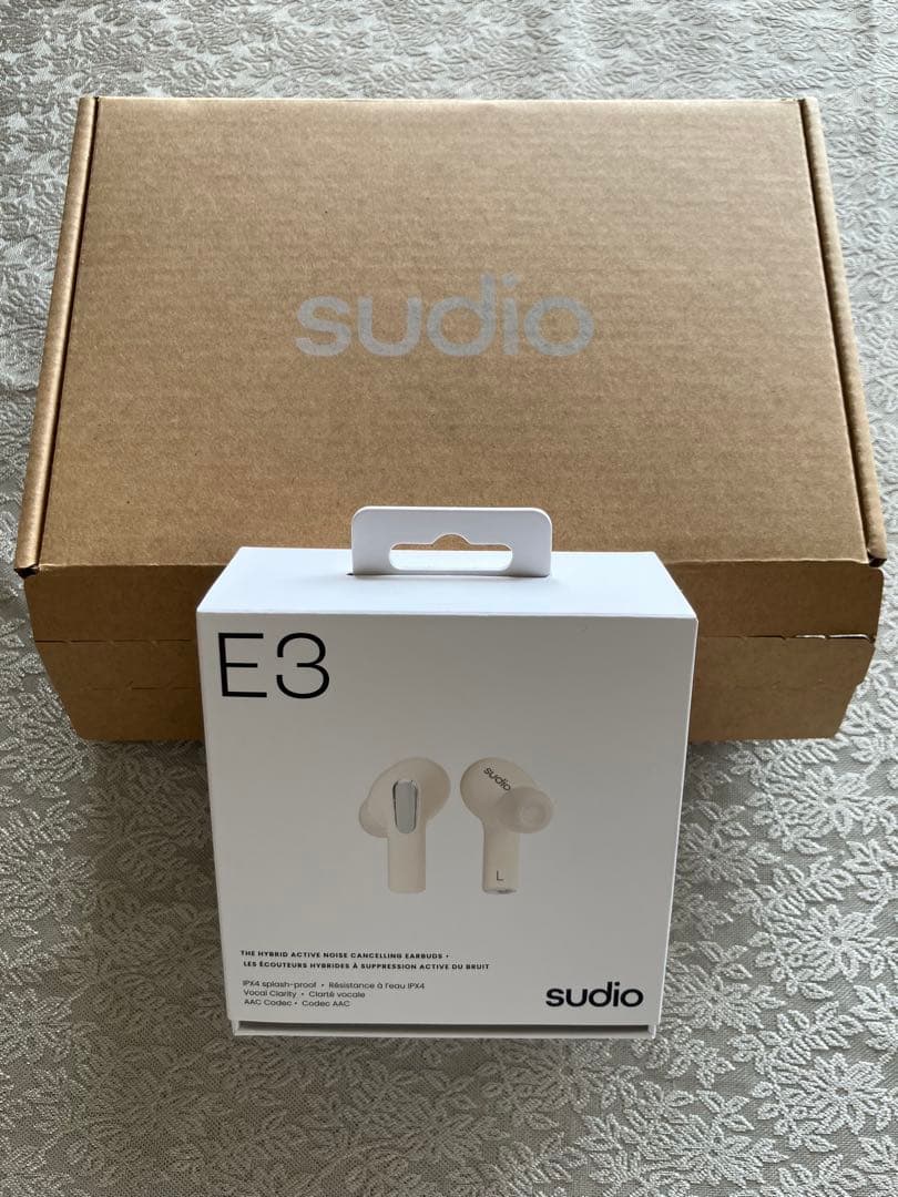 未使用・sudio E3 ハイブリッドアクティブノイズキャンセリングイヤホン