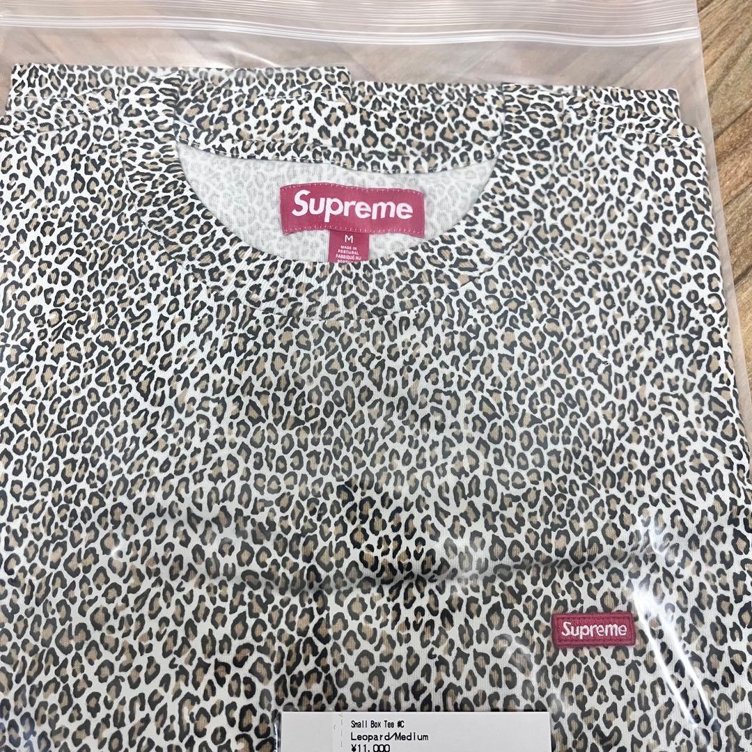 新品　Supreme Small Box Tee Leopard M