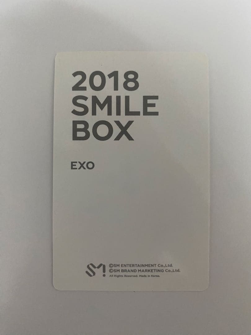 EXO シウミン　トレカ　スマイルボックス　レア