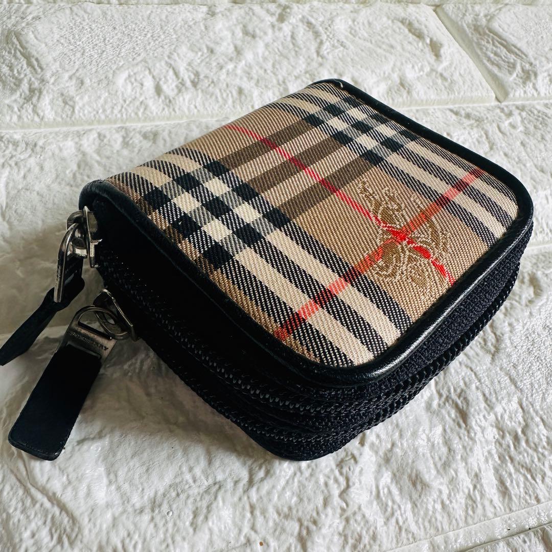 【美品】BURBERRY LONDON ノバチェック ケース 2層