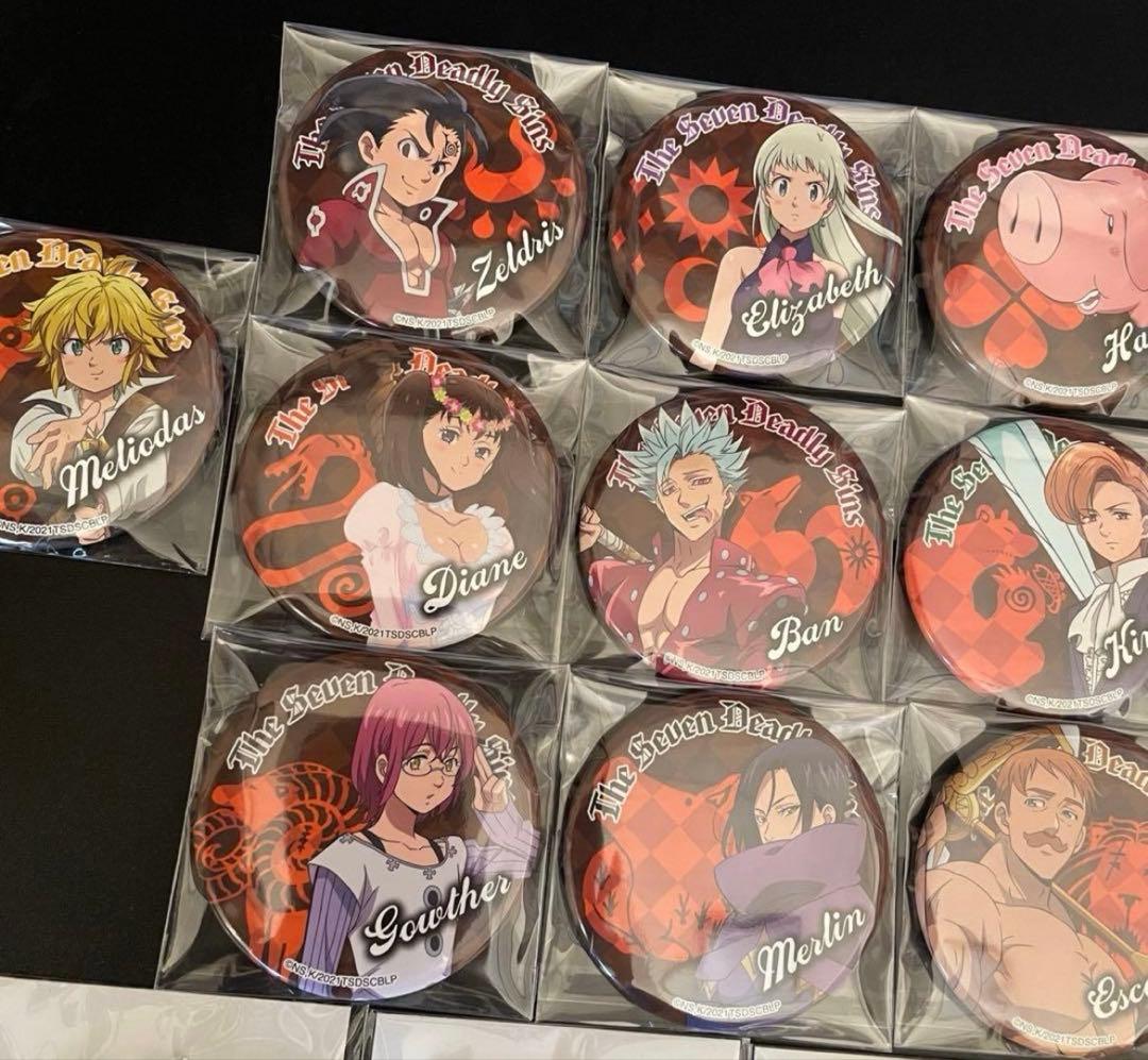 映画 劇場版 七つの大罪 光に呪われし者たち 缶バッジ アクキー 限定 グッズ