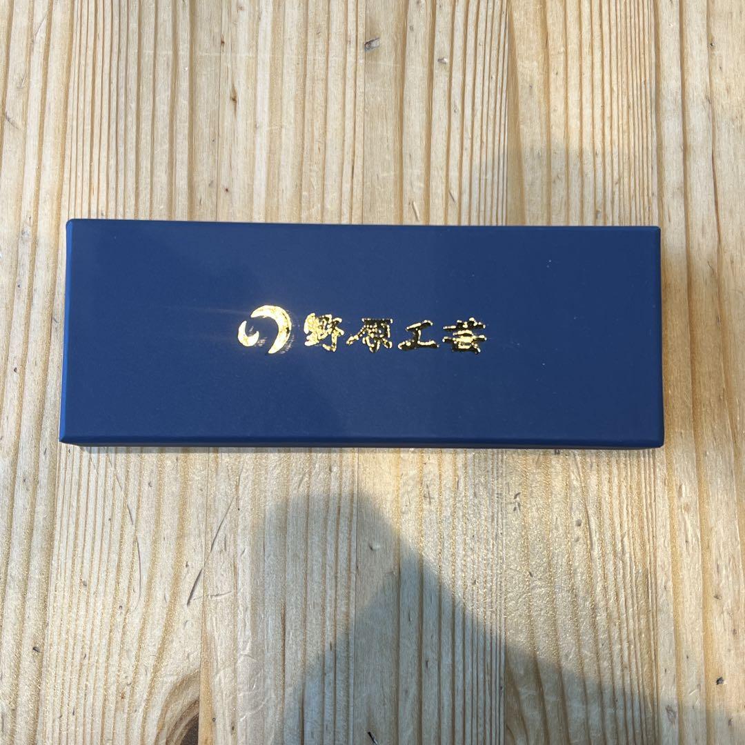 野原工芸　黒柿　金クリップ　シャープペンシル　ゴールド　木軸