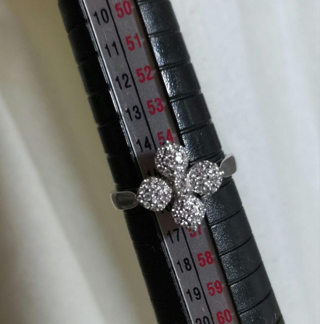 ツツミ　フラワーパヴェダイヤモンドリング