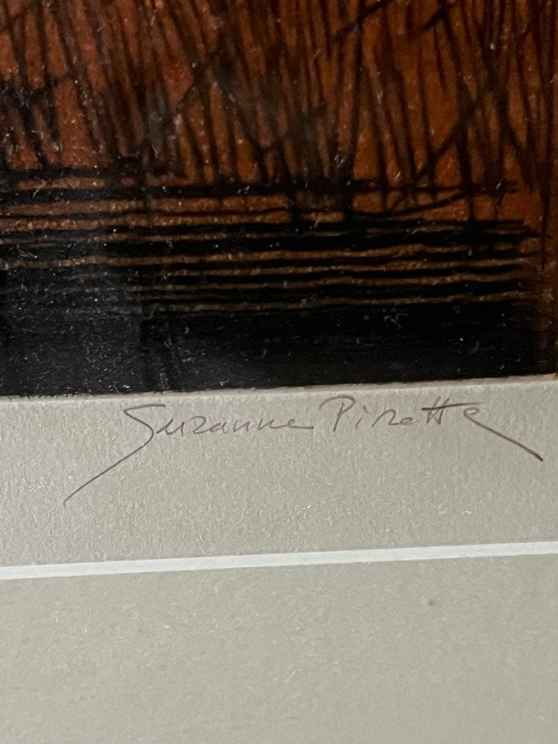 お値下げ★Suzanne pinotte★シルクスクリーン 額82x70㎝