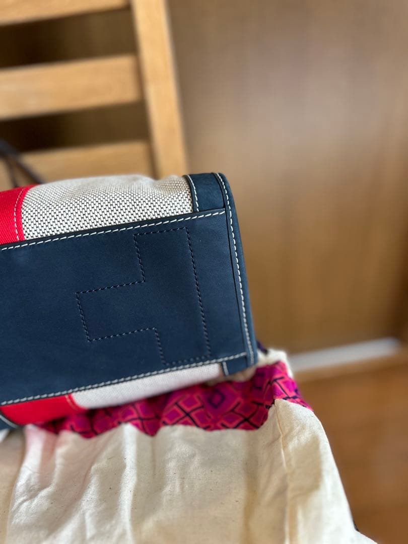 極美品◼️Tory Burch トリーバーチ Canvas & Suede バッグ