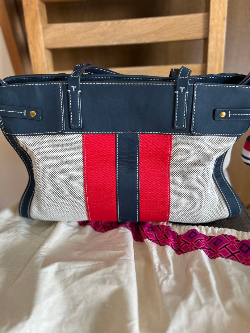極美品◼️Tory Burch トリーバーチ Canvas & Suede バッグ