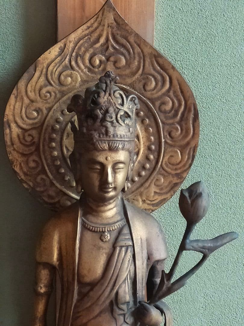 ♥大きな♥観音像♥立像【光雲】高７２３ｍｍ　銅製　観音様　ブロンズ像　仏像　骨董