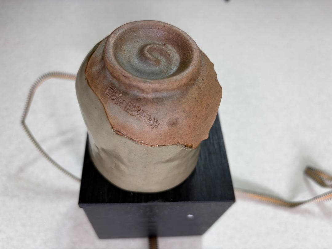 陶器製 顔彫刻 カップ