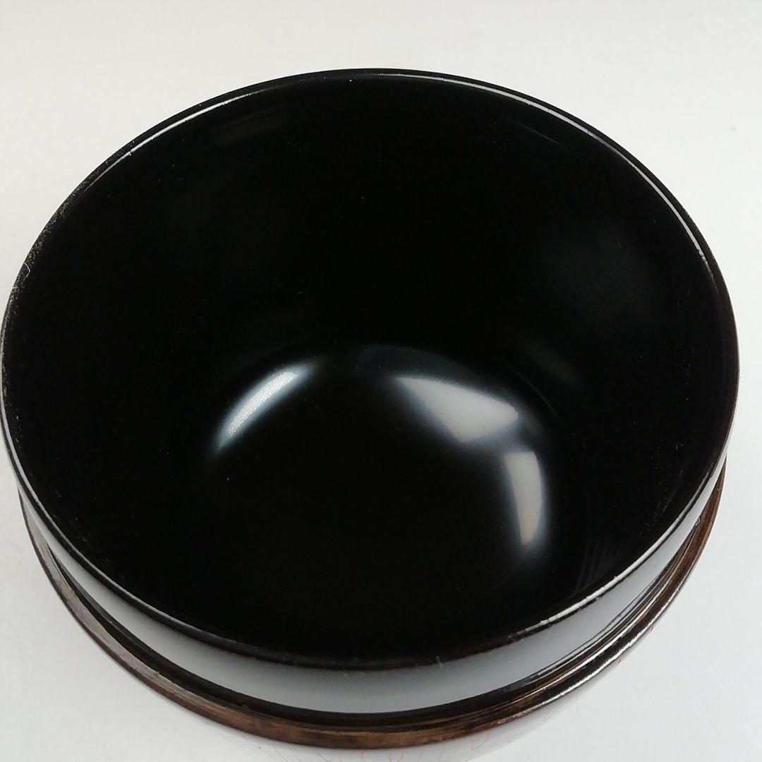 Ｔ８３３　棗　『朱菊彫り』『中棗』『関翠雲 作』　共箱　茶道具