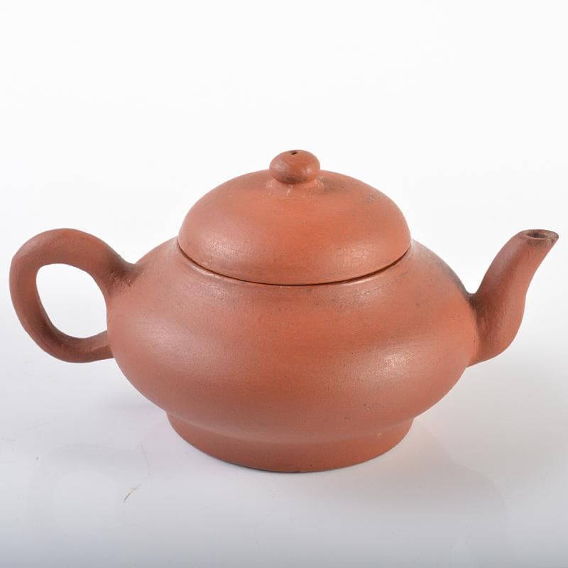 中国　荊渓恵孟臣製　 紫砂　朱泥　急須　茶壷　V　R6235