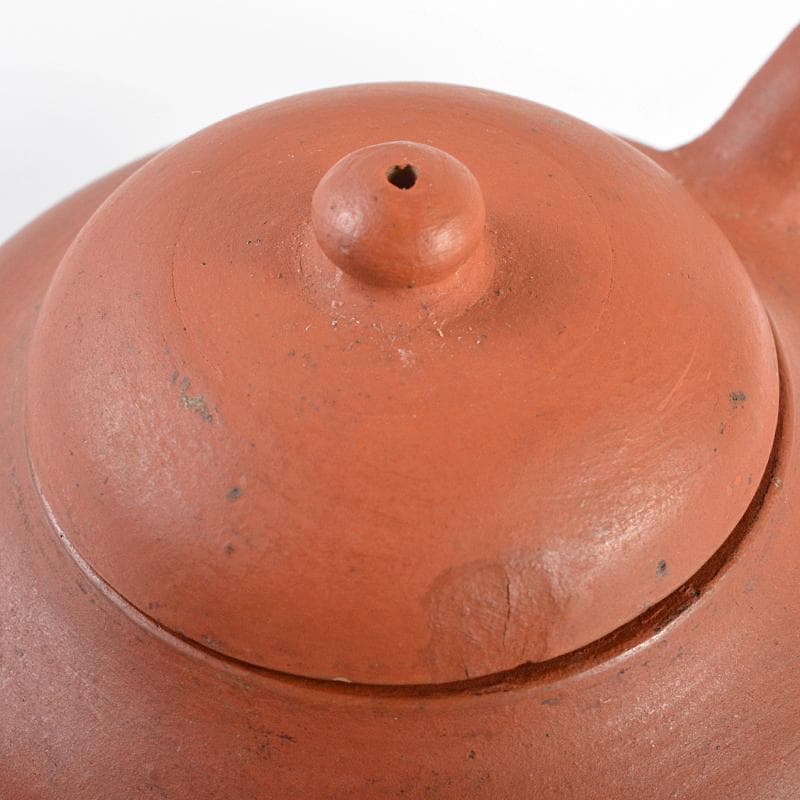 中国　荊渓恵孟臣製　 紫砂　朱泥　急須　茶壷　V　R6235