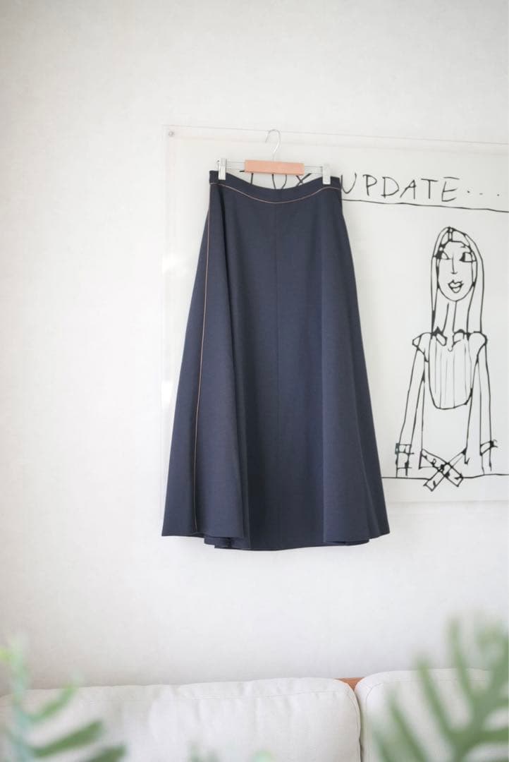 MAX MARA マックスマーラ 白タグ ミディフレア スカート