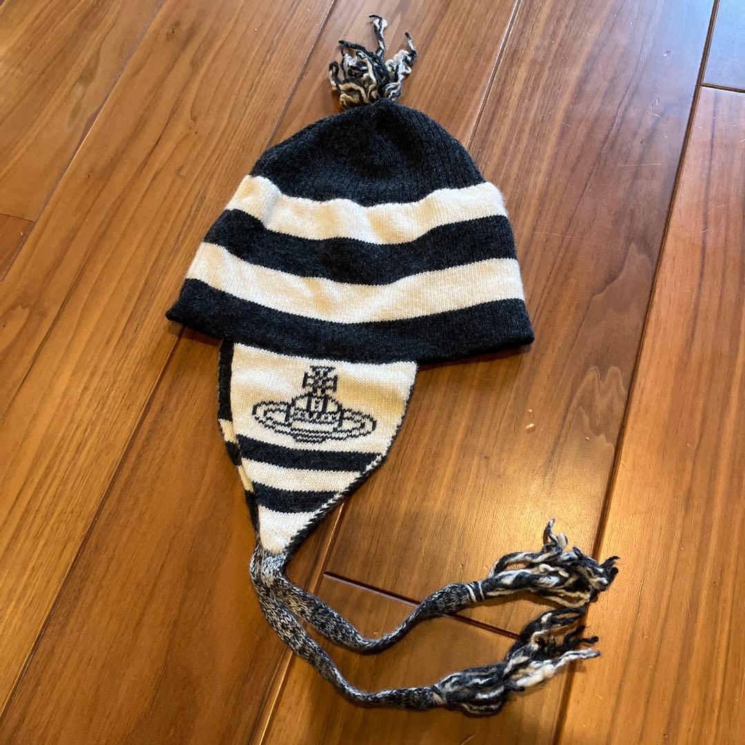 VivienneWestwood ニット帽　正規品　30年前　初期デザイン　古着