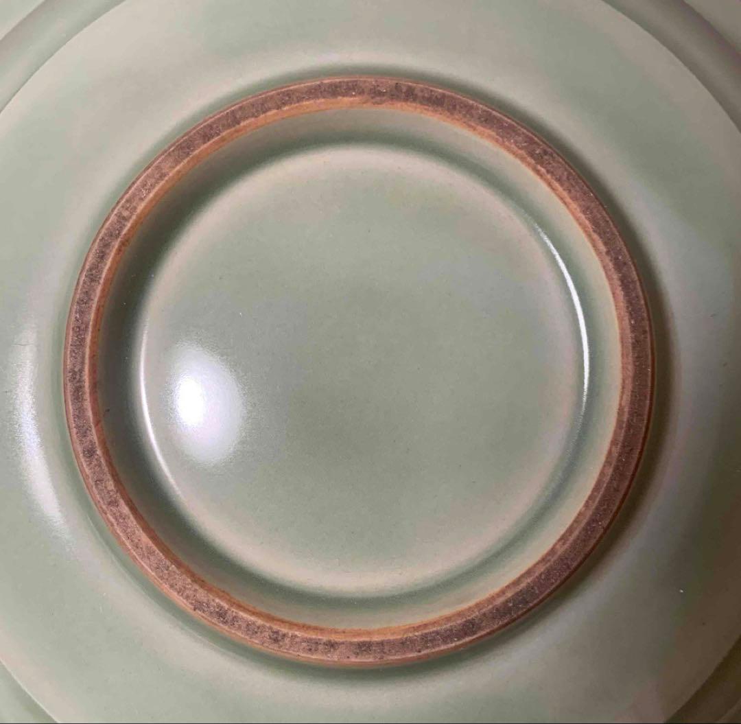 中国 青磁鳳凰平鉢　f2250915