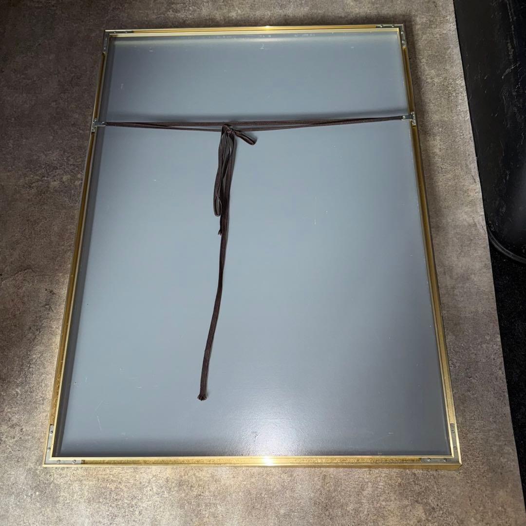 ビン・カシワ「湿原パラダイス」リトグラフ　直筆サイン入り　額縁入り　64/250