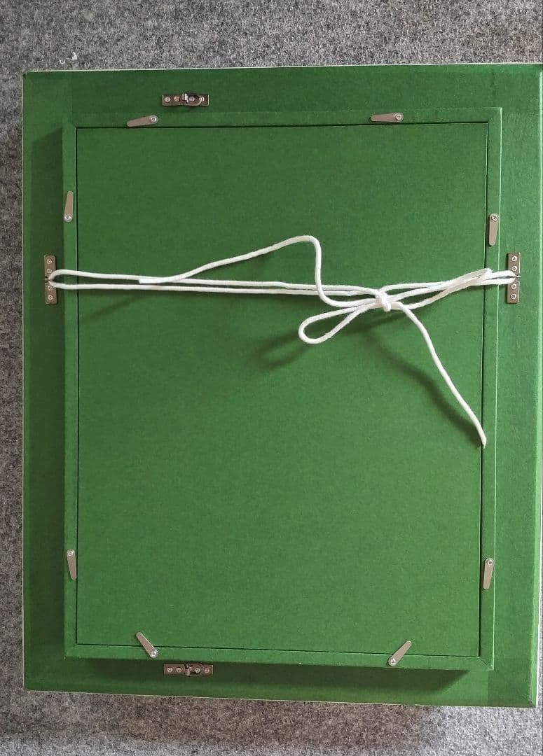 保田三友紀の古典画技法の油絵睡蓮F４号 超高級 額縁付きガラス入り