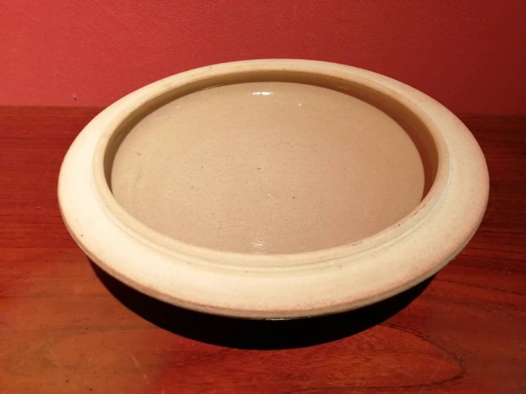 浜田庄司門窯・作　鉄絵渦文蓋物　共箱付き