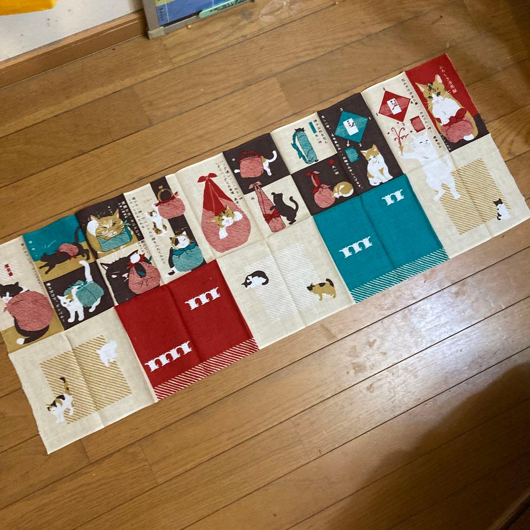 猫デザイン 手ぬぐい　タイプA 新品未使用