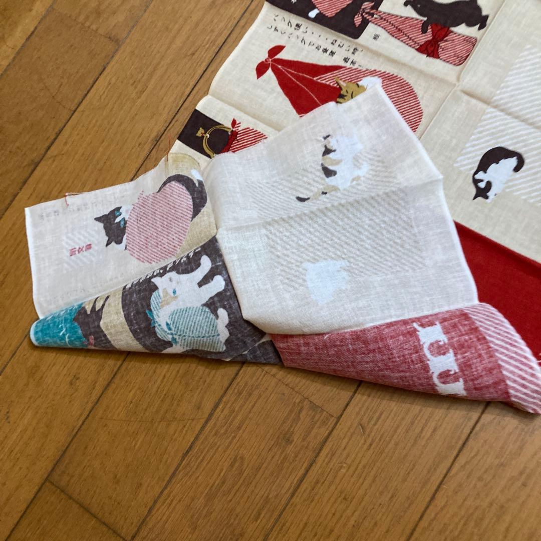 猫デザイン 手ぬぐい　タイプA 新品未使用