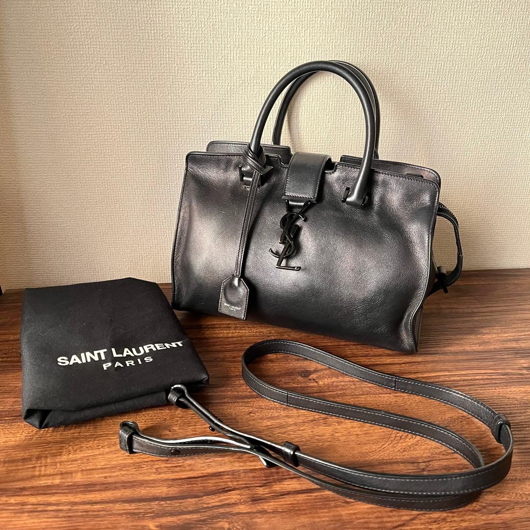 【美品】SAINT LAURENT PARIS ベイビー カバス ハンドバッグ