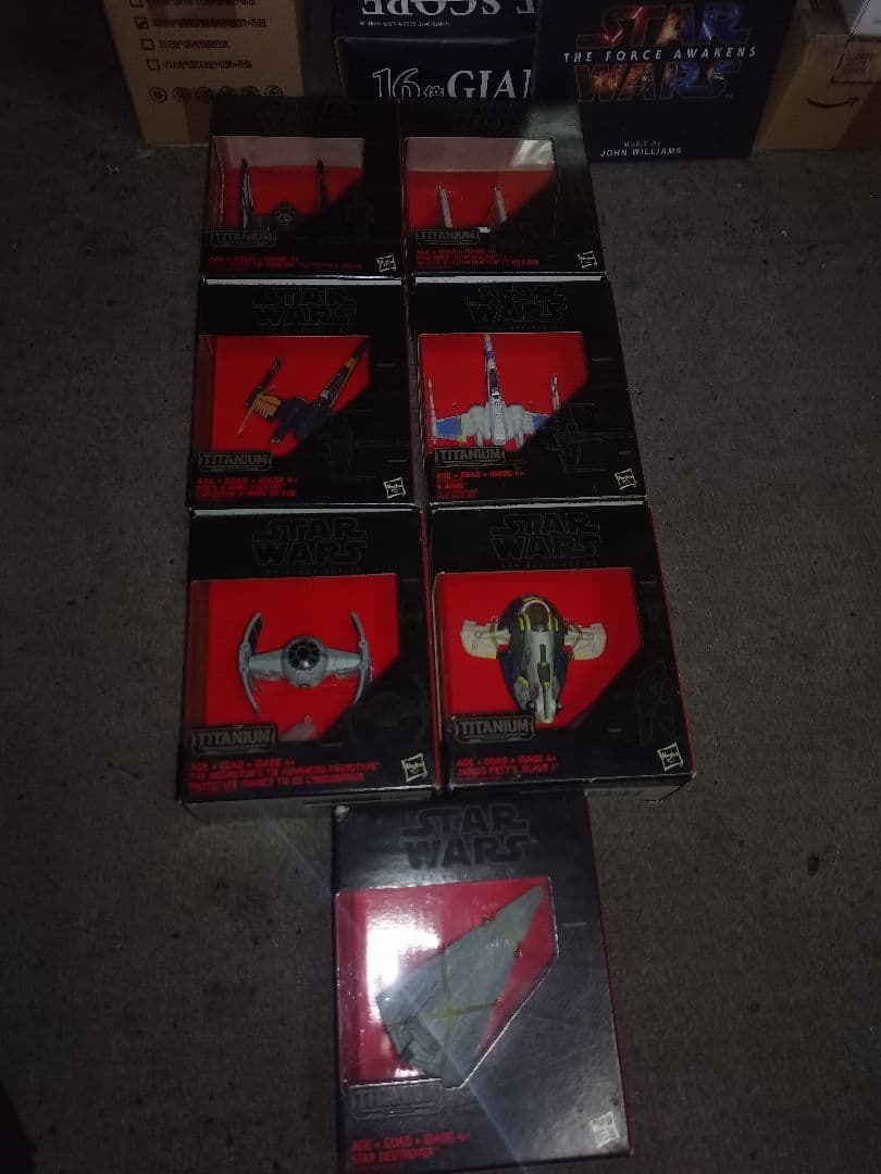 Star Wars Titanium フィギュアセット7個セット